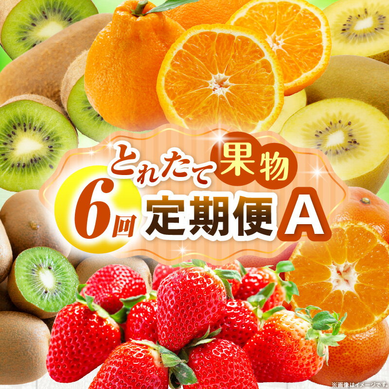 【ふるさと納税】とれたて果物 6回定期便A 果物 フルーツ 果物定期便 フルーツ定期便 定期便 6回 いちご キウイ デコポン ゴールドキウイ みかん 濃厚 旬の果物 定期 人気 おすすめ 贈答 贈り物 青果物 糖度 香川県 三木町 送料無料 レビューキャンペーン