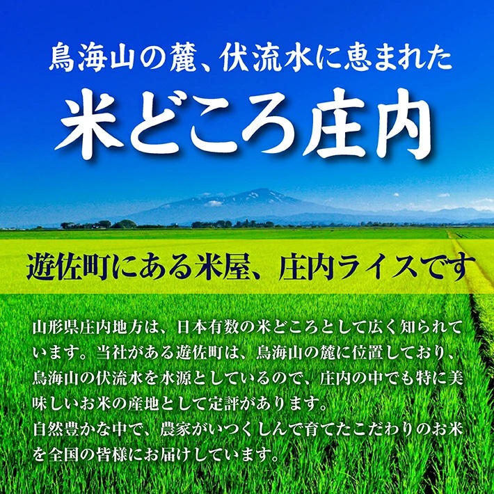 【定期便】遊佐産はえぬき5kg×6ヶ月連続（11月～4月）