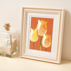 イラスト作家「菜生」アートフレーム〈チューリップE〉花【1675712】