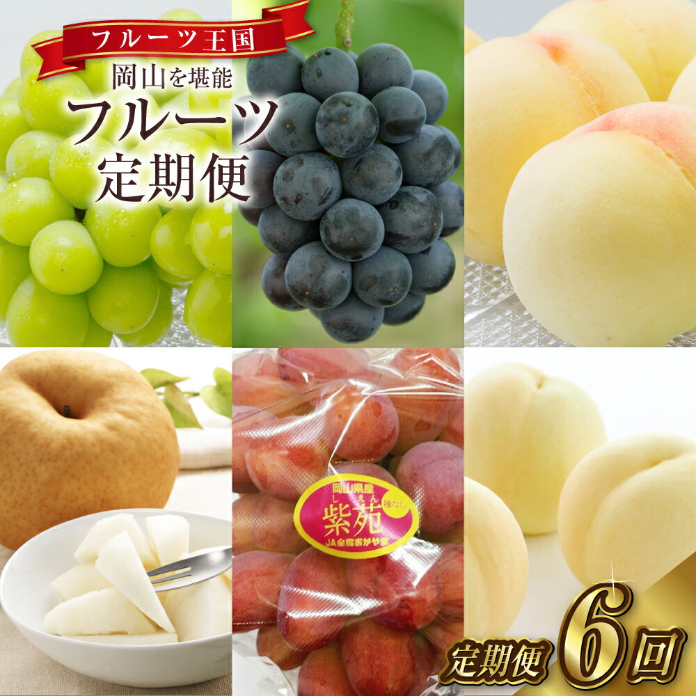 【ふるさと納税】フルーツ 定期便 フルーツ王国 岡山を堪能《6回定期便》 夏・秋・冬物語 桃 ぶどう 梨 国産 果物 セット ギフト 【2026年7月下旬～12月下旬迄順次発送予定】