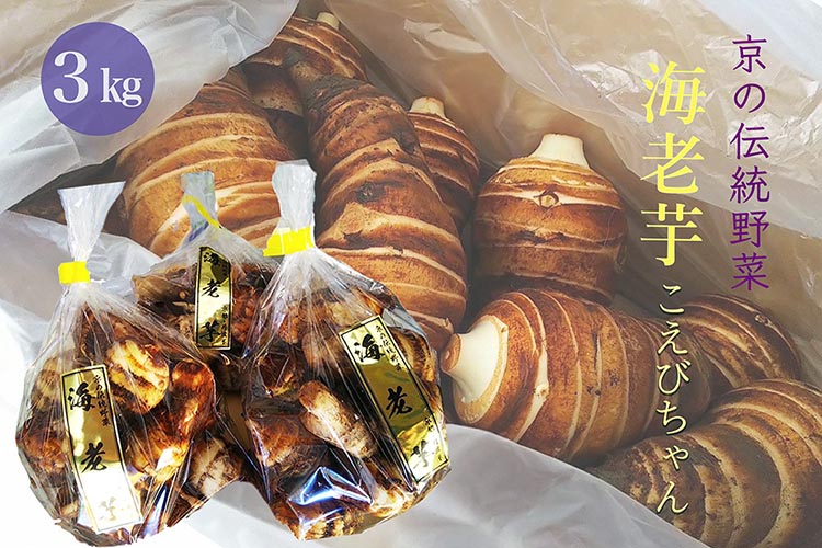 
            京の伝統野菜 海老芋 3kg こえびちゃん＜京都・亀岡 ほまれfarm＞ ｜ えび芋 京野菜 いも 芋 高級 やわらかい 煮物 おせち 正月 京料理 高級里芋 訳あり 小さいサイズ
          