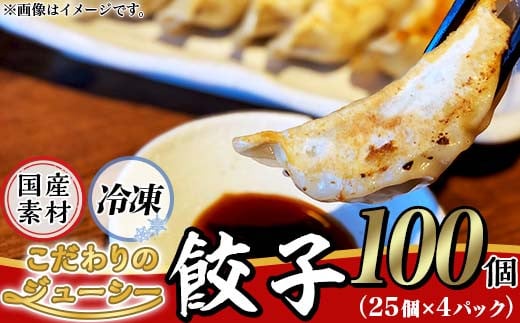 
            たっぷり100個！ 【国産素材100%】 しもつま特製餃子 100個 ( 冷凍 25個 × 4パック )【 茨城県産 豚肉 キャベツ 北海道産小麦 春よ来 使用 もちもち ぷりぷり 皮 ギョウザ ギョーザ チャオズ 中華 餃子人気 飲茶 】 [SZR]
          
