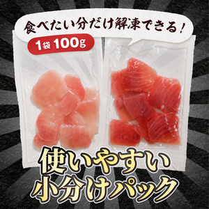 天然鮪 焼津 キハダマグロ ビンチョウマグロ 計1kg (a12-326d)
