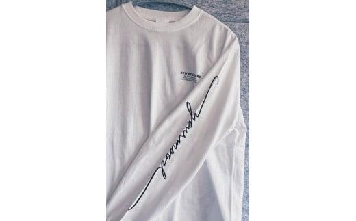 いわき市発D2Cブランド「yourmood」　NEWSTANDARD　ロングスリーブTシャツ　WHITE_M