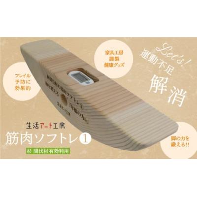 ふるさと納税 小松市 健康グッズ 脚の力を鍛える「年輪の力」 筋肉ソフトレ(1) 杉間伐材使用 健康器具 脚力トレーニング