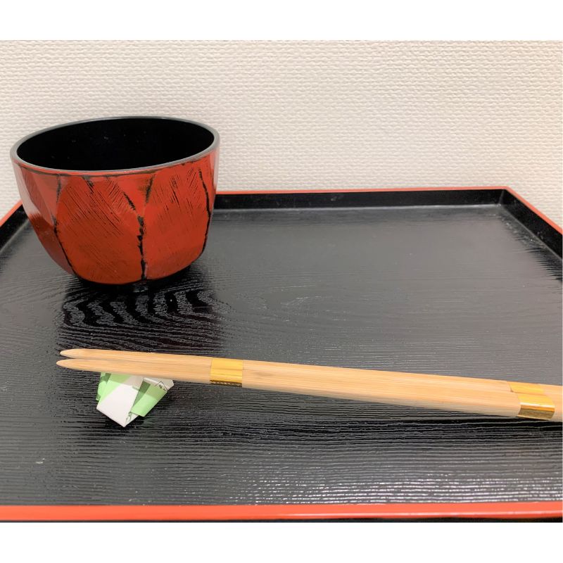 竹細工　カトラリーセット／竹　お箸　フォーク　ナイフ　道の駅かつらぎ　奈良県　葛城市　竹炭工房_イメージ2