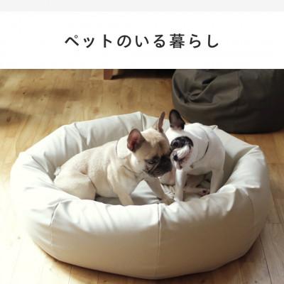 ふるさと納税 岡崎市 【ハナロロ】ペットベット スタイリスレザーカバー M(チャコールグレー) |  | 01