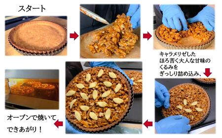 ＜2025年12月10日頃よりお届け＞くるみたっぷりタルト小(直径約10cm)2個入り タルト お菓子 くるみ ケーキ スイーツ　SBTI005
