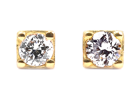 トータル0.04CT K18セカンドピアス　E296DI-Y NSAN001