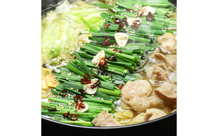 【全6回定期便】博多もつ鍋セット(九州味噌仕立て) 2～3人前 国産牛もつ300g《築上町》【株式会社ベネフィス】 [ABDF137]