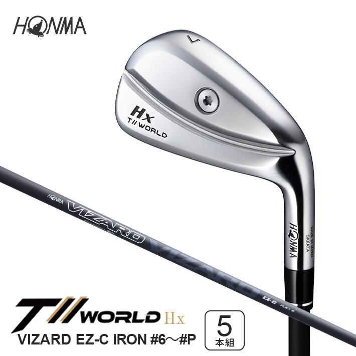【ふるさと納税】本間ゴルフ T//WORLD Hx EZ-C IRON #6～#P 5本組 ゴルフクラブ ツアーワールド アイアン