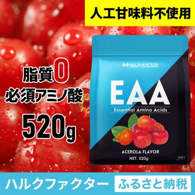ふるさと納税 名古屋市 ハルクファクター EAA アセロラ風味 人工甘味料不使用 520g