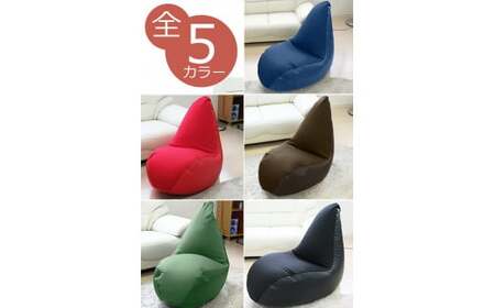 ビーズクッション とんがりソファータイプＬ ブラック ビーズクッション