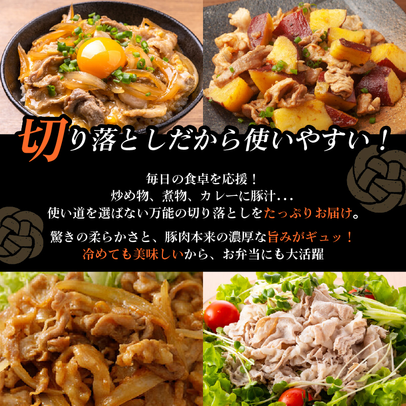 豚肉 切り落とし 和豚 もちぶた 小間切れ 4kg ブランド豚 和豚もちぶた ブランド 美味しい豚 豚肉 肉 にく 肉料理 夕食 晩ごはん ポーク おかず 小分け 便利 肉の片山 新潟県 新発田市 k