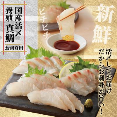 ふるさと納税 泉佐野市 サーモン・国産活〆 真鯛 お刺身セット nbj0004 |  | 01