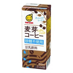 豆乳飲料 麦芽コーヒー 砂糖不使用 200ml×24本セット×2ケース【1543306】