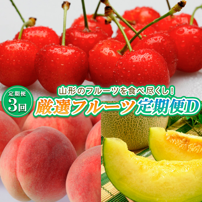 【定期便3回】山形のフルーツを食べ尽くし！厳選フルーツ定期便D 【令和6年産先行予約】FS23-859