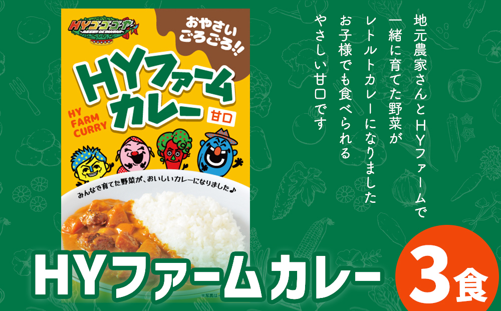 うるマルシェ ＨＹファームカレー ３個セット