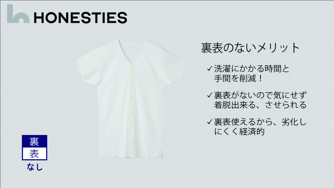 
            [WOMENS]裏表なし 介護用前開きインナー XL(白) 2枚 レディース
          