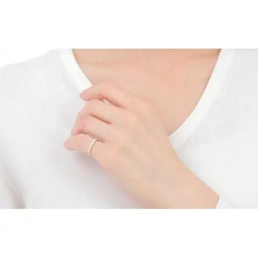 ピンキー　エタニティリング　0.18CT　Ｒ3996DI-Y　イエローゴールド【サイズ：1号～9号（0.5号刻み対応可）】