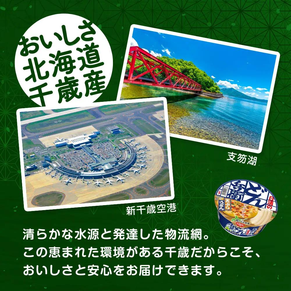 日清 北のどん兵衛 天ぷらうどん 北海道仕様24個