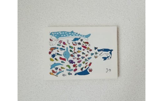 絵画『ジョーズだぁ』ミニサイズ