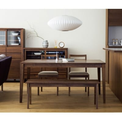 プレーンダイニングテーブルWN(200×90×70cm)【高野木工】