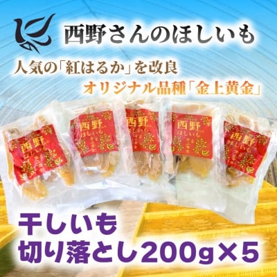 
            ＜先行受付・12月以降発送＞(訳あり)西野さんのほしいも　紅はるか　切り落とし(200g×5袋)【1660799】
          