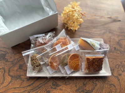 国産米粉・小麦を使用した焼き菓子セット 7種類（8個入り）| クッキー バターケーキ フィナンシェ スイーツ 兵庫県 上郡町