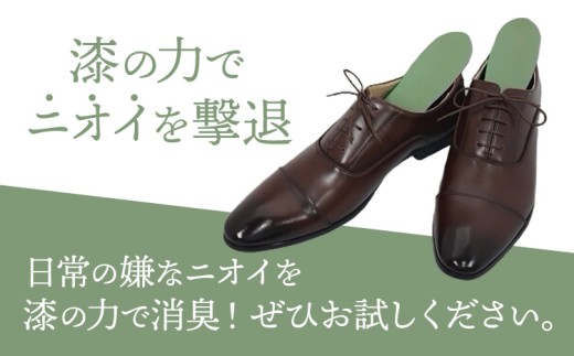 インソール 消臭 漆Ｉder A 黒 あらい有限会社《30日以内に発送予定(土日祝除く)》 靴 消臭 漆 長持ち インソール 