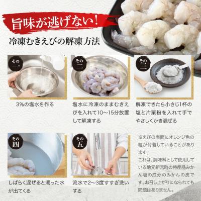 ふるさと納税 新宮町 【全6回偶数月定期便】【背ワタ処理済み】大型バナメイむきえび約2kg.FF009 |  | 02