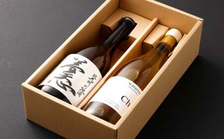 北九州の地酒 夢天心 720ml ワタリセファーム＆ワイナリー シャルドネ 750ml 計2本 日本酒 ワイン 白ワイン 辛口 お酒 酒 アルコール