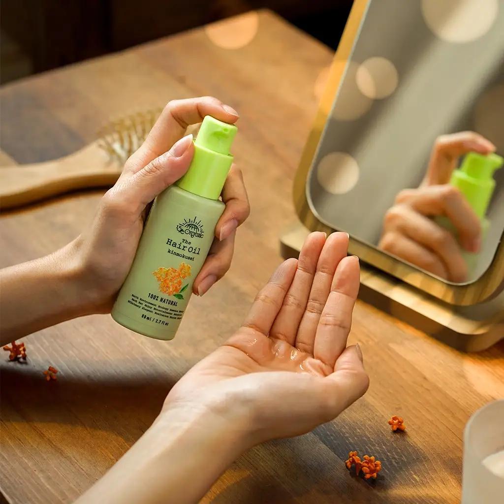 ＜15/e organic＞ザ・ヘアオイル(キンモクセイ・80ml)【鳥取県 境港市】
