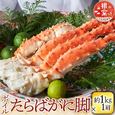 ふるさと納税 根室市 ボイルたらばがに脚約1kg×1肩 F-14031