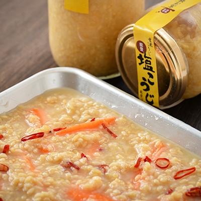 ふるさと納税 羽咋市 玄米　塩こうじ420g×3本