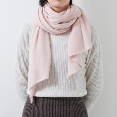 
日本製 BABY CASHMERE STOLE(150cm×60cm)　アイスピンク【1132756】
