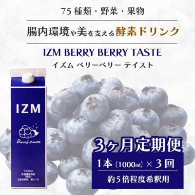 ふるさと納税 三原市 【IZM酵素ドリンク】《3か月定期便》BERRY BERRY TASTE[199-010]