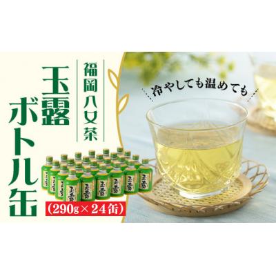 ふるさと納税 新宮町 福岡の八女茶.玉露ボトル缶(290g×24缶)【八女茶】.AE292
