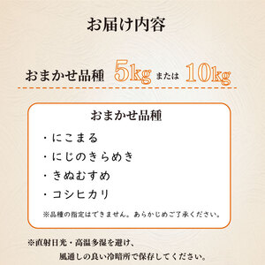 お米 5kg 品種 おまかせ 【 にこまる にじのきらめき きぬむすめ コシヒカリ 】牧之原市 大塚ファーム