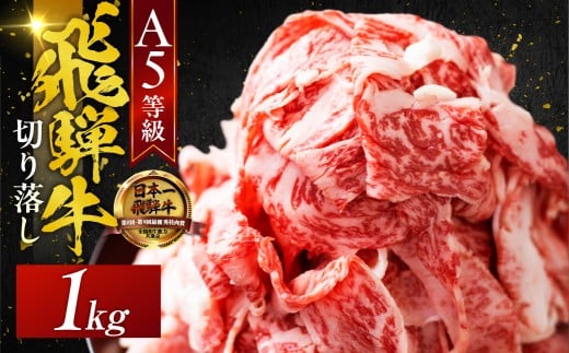 A5 飛騨牛 【12回定期便】便利な 切り落とし 1kg 1000g  切落し 部位 おまかせ 訳あり 高級 牛肉 黒毛和牛 ブランド牛 和牛 国産 お肉 肉 高級 お祝い 記念日