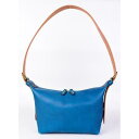 【ふるさと納税】【minca】】栃木レザーのショルダーバッグ02M 斜めがけ コンパクトサイズ/Shoulder bag 02M/ブルー　533