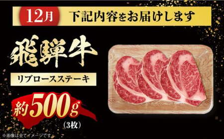 【全4回定期便】 飛騨牛 モモ・肩肉 リブロースステーキ 総計2.3kg しゃぶしゃぶ 焼肉 すき焼き / 牛肉 飛騨牛 和牛 / 白川町 / 浅井商店[AWBJ010]