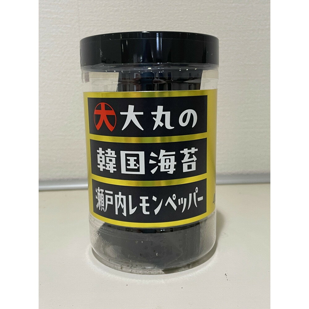 【ふるさと納税】大丸の韓国海苔　瀬戸内レモンペッパー×12個 | のり おつまみ 海苔スナック 旨味 焼き海苔 手軽 おやつ お取り寄せ 通販 広島市