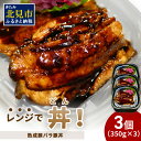 【ふるさと納税】＼12/9入金分まで年内配送／レンジで丼！熟成豚バラ豚丼 3個 ( 弁当 どんぶり 丼 豚肉 冷凍 簡単調理 )