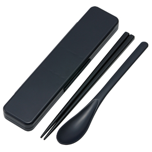 スマホスタンドにもなる コンビセット(箸・スプーン) 箸18cm CCS3SASS ブラック 奈良県奈良市 2-015 716997