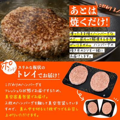 ふるさと納税 佐伯市 時短おかず 焼くだけ ジューシー!手ごねハンバーグ (計1.5kg・150g×10個) |  | 03