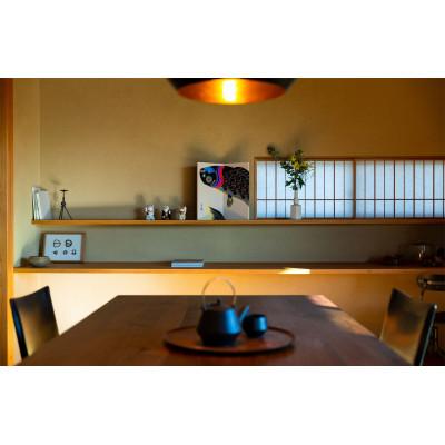 ふるさと納税 岡崎市 手描き本染め屏風「天」(小) |  | 01