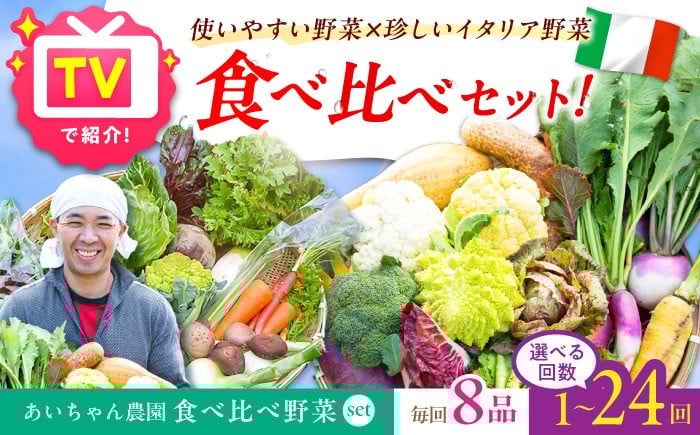 
            【8品】「使いやすい野菜」×「珍しいイタリア野菜」食べ比べセット【吉野ヶ里あいちゃん農園】[FAA025/FAA026/FAA027] [FAA025]
          