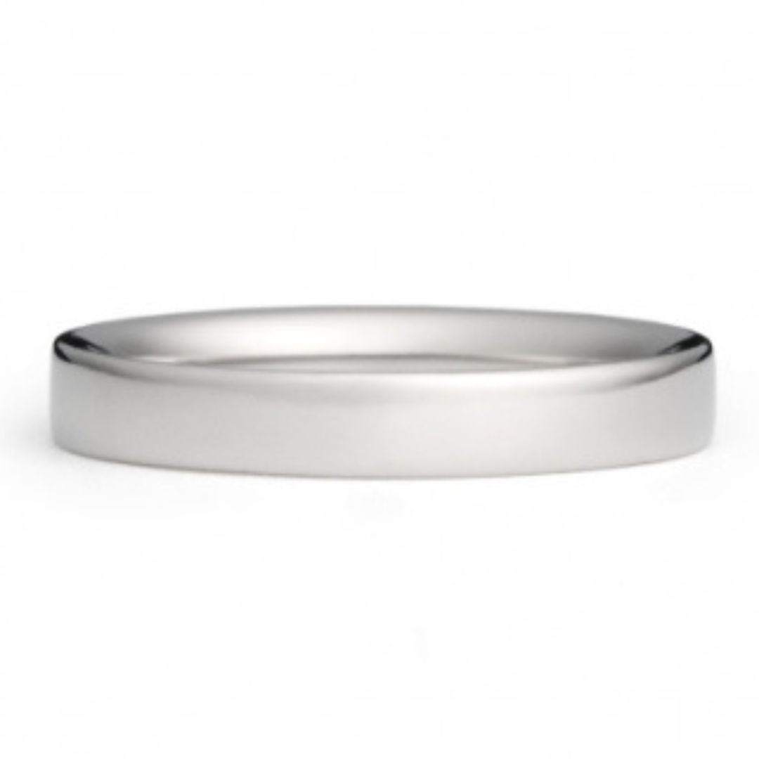 【ふるさと納税】純チタン平打リング(幅3mm)13号 | 新潟県 弥彦村