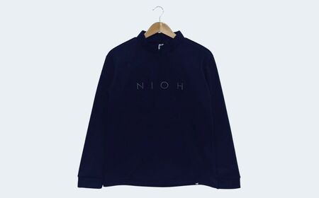 メンズ エアライトログジップロングスリーブモックネックシャツ/ブラック/3Lサイズ ゴルフウェア ゴルフ メンズ ロゴカラー モックネック 黒 おしゃれ コーデ｜石川県 小松市【有限会社ドオム】